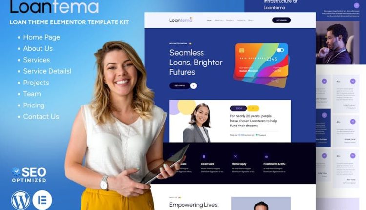 Loantema – Loan Service Elementor Template Kit