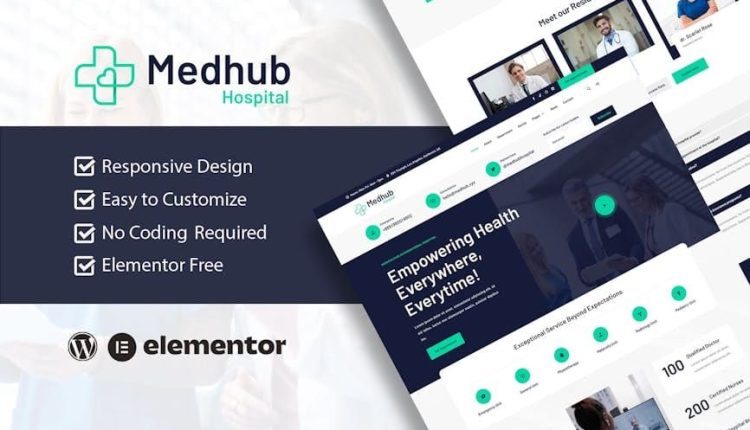 MedHub – Hospital & Medical Elementor Template Kit