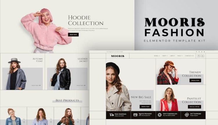 Mooris – WooCommerce Fashion Elementor Template Kit