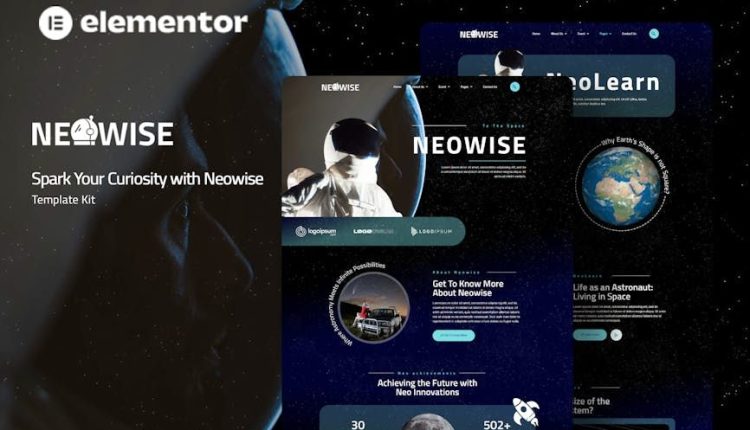 Neowise – Astronomy Elementor Template Kit
