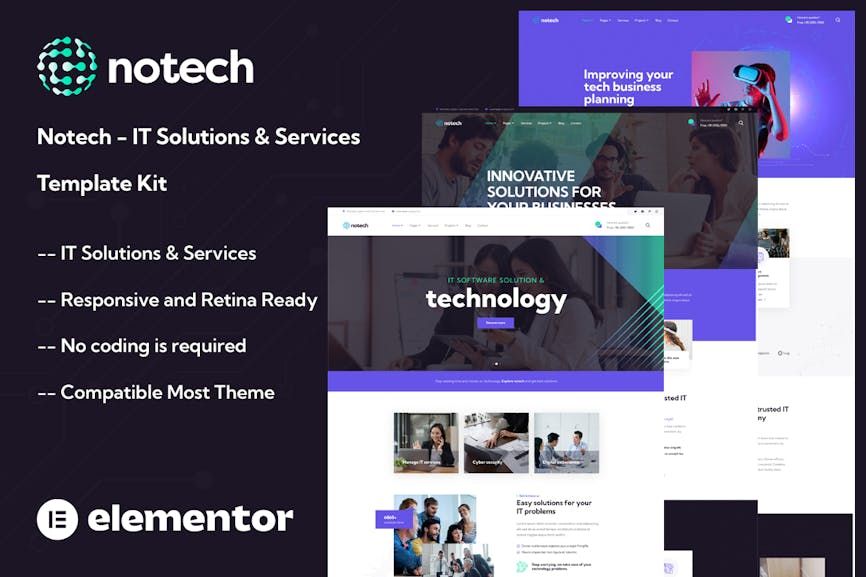 Notech – IT Solutions & Services Template Kit