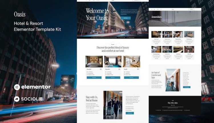 Oasis – Hotel & Resort Elementor Template Kit