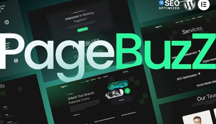 PageBuzz – Digital Agency Elementor Template Kit