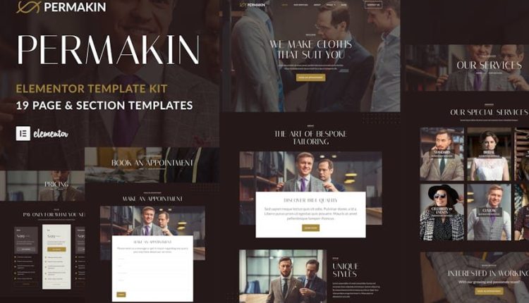Permakin – Professional Tailor & Clothing Alteration Elementor Template Kit