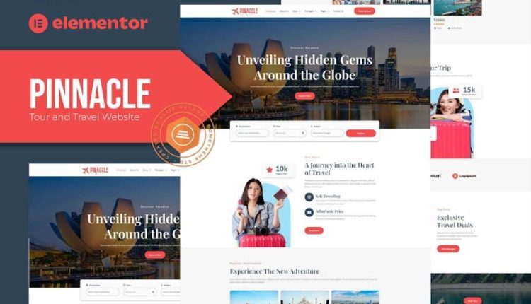 Pinnacle – Tour and Travel Elementor Template Kit