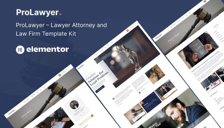 Prolawyer – Lawyer and Law Firm Elementor Kit