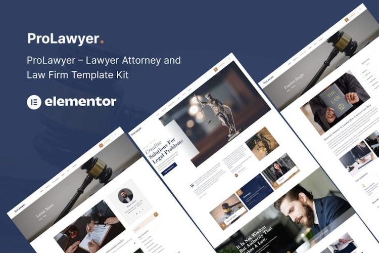 Prolawyer – Lawyer and Law Firm Elementor Kit