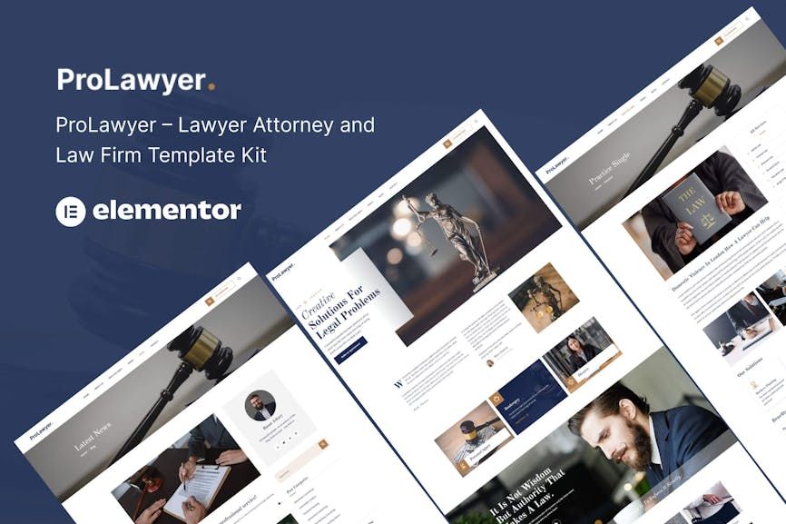 Prolawyer – Lawyer and Law Firm Elementor Kit