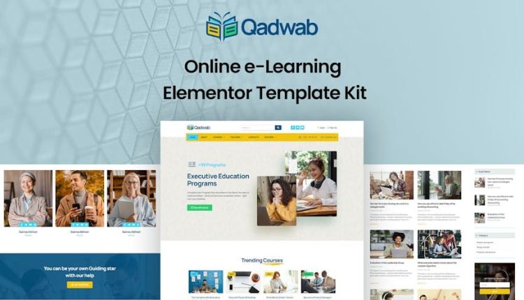 Qadwab – Online e-Learning Elementor Template Kit