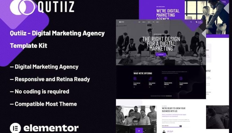 Qutiiz – Digital Marketing Agency Template Kit