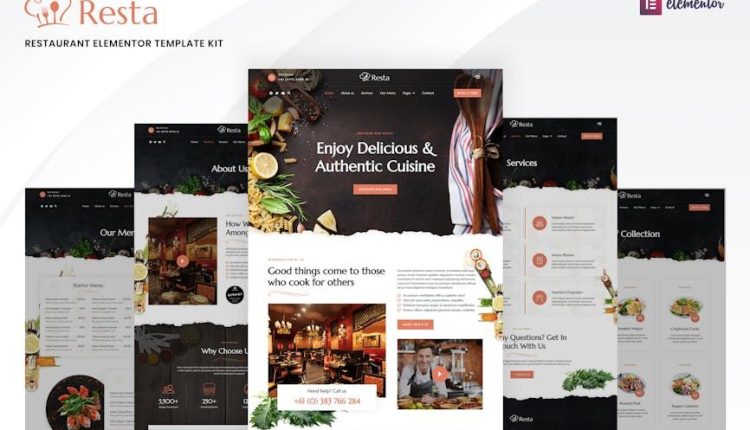 Resta – Restaurant Elementor Template Kit
