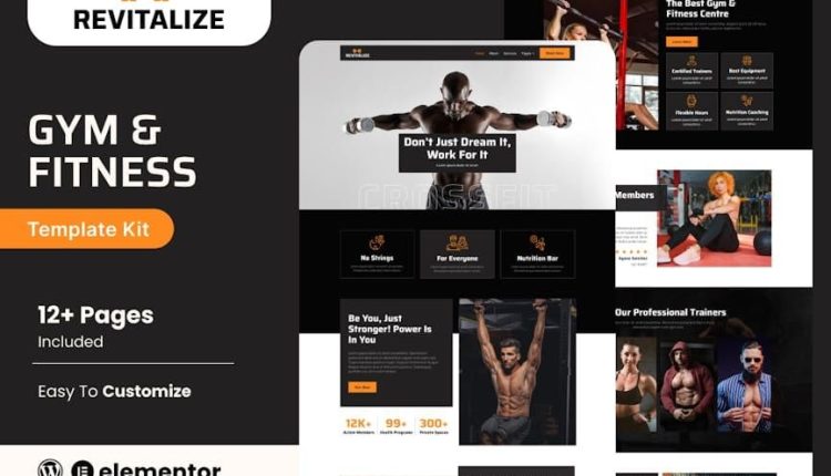 Revitalize – Fitness Gym Elementor Template Kit