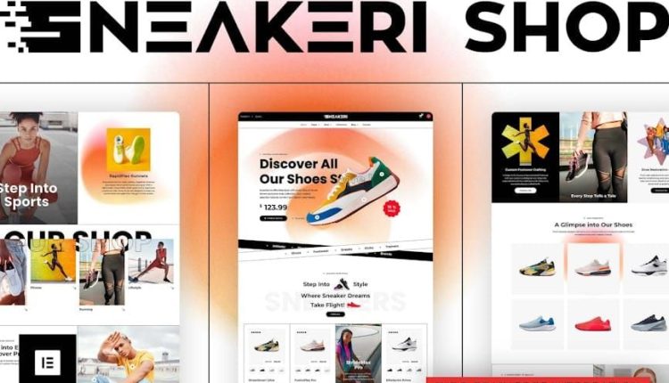 Sneakeri – Sports Shoes Store Elementor Pro Template Kit