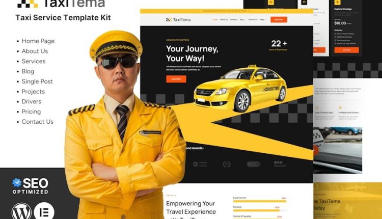 Taxitema – Taxi Drivers Business Template Kit