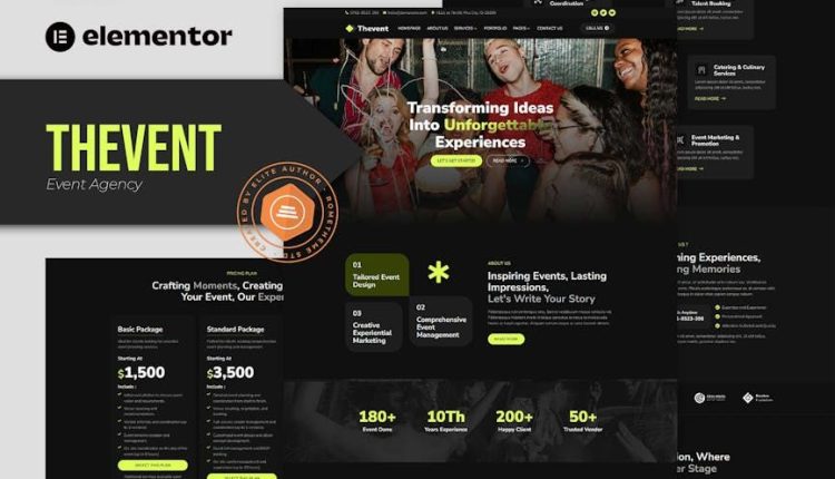 Thevent – Event Agency Elementor Template Kit