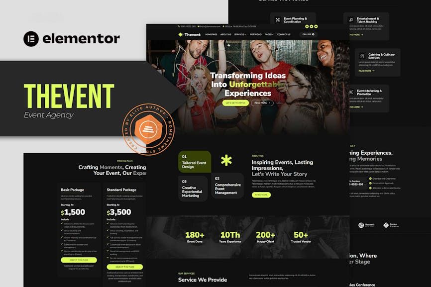 Thevent – Event Agency Elementor Template Kit
