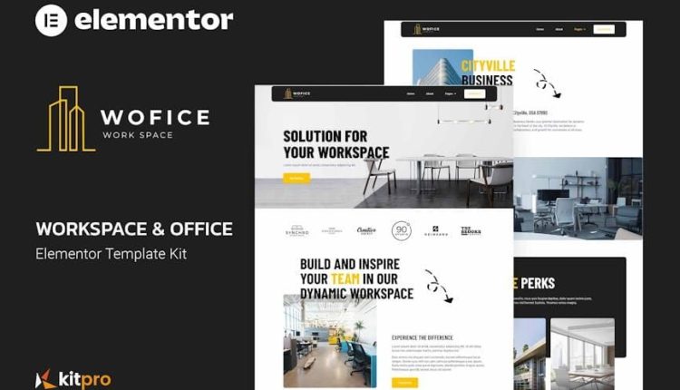 Wofice – Workspace & Office Elementor Template Kit