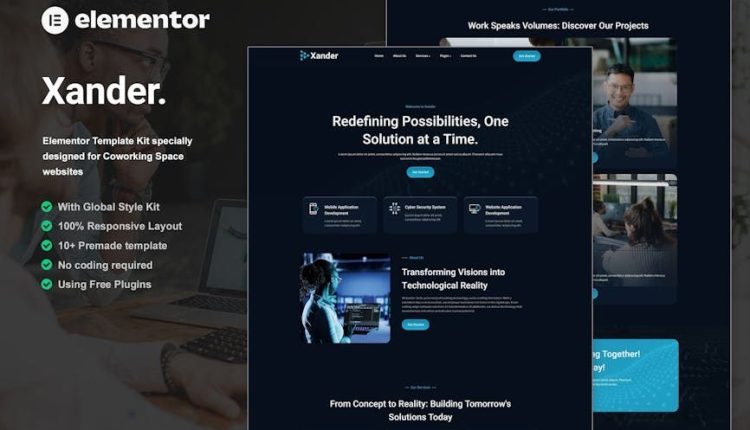 Xander – Tech Company Elementor Template Kit