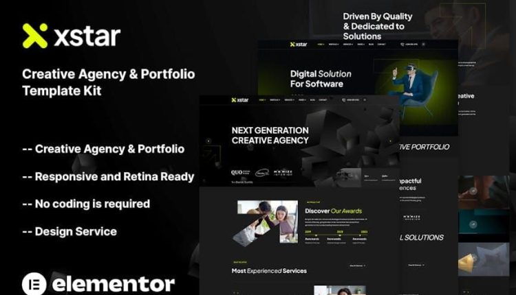 Xstar – Creative Agency & Portfolio Template Kit