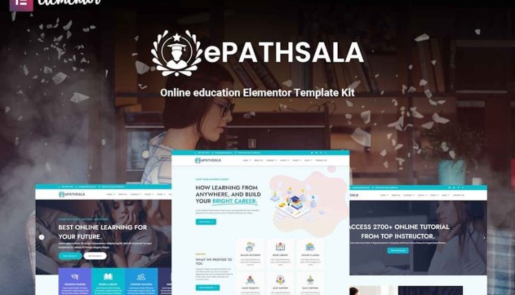 ePathsala – Online Education Elementor Template Kit