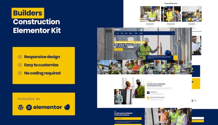 Builders – Construction Elementor Pro Template Kit