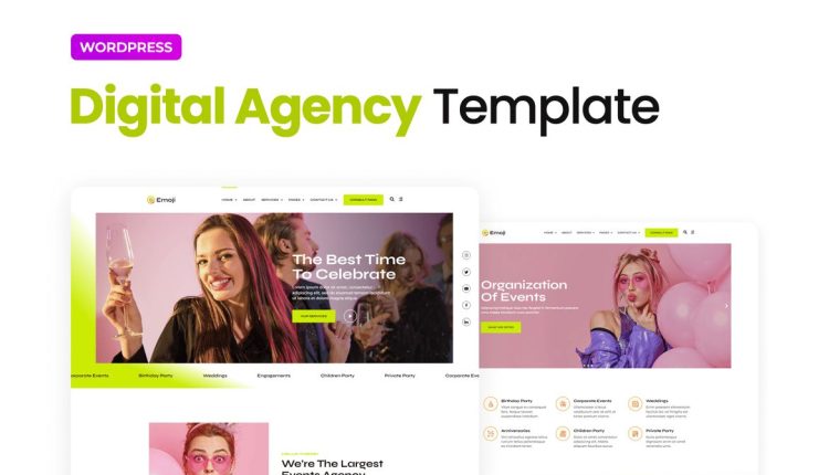 Emoji – Event Agency Elementor Template Kit
