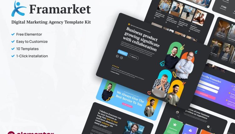 Framarket – Digital Marketing Elementor Template Kit