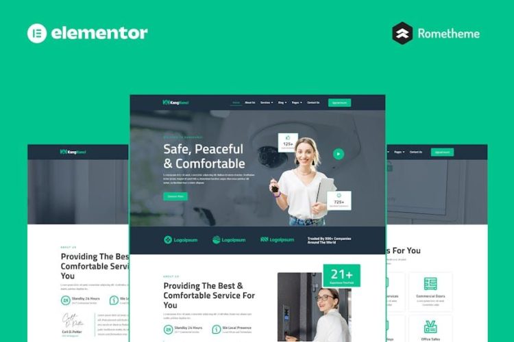 Kangkunci – Locksmith & Security System Elementor Pro Full Site Template Kit