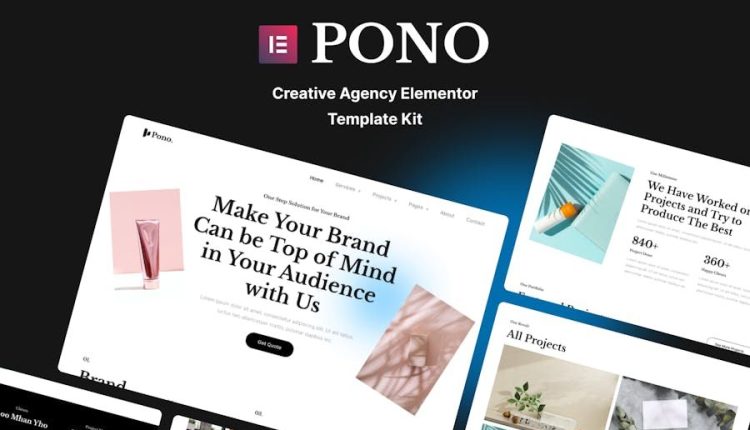 Pono – Creative Agency Elementor Template Kit