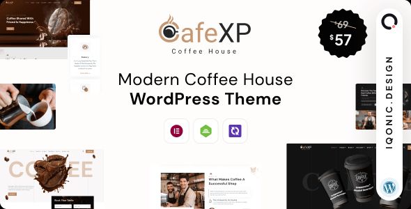 CafeXP - Restaurant & Cafe Shop WordPress Theme