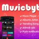 MusicByte (Android) – online Mp3 music player application