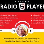 Sticky Radio Player - Full Width Shoutcast and Icecast HTML5 Player