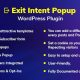 Exit Intent Popup WordPress Plugin