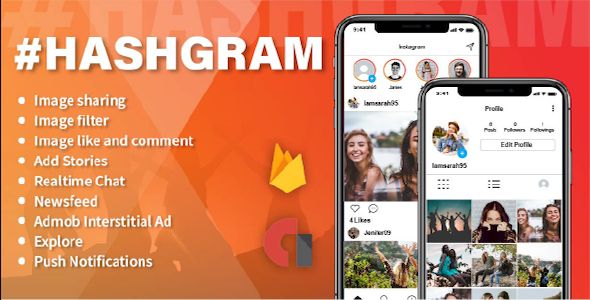 HashGram - Android Photo and Video sharing App