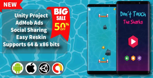 Don’t Touch The Sharks – Unity Game