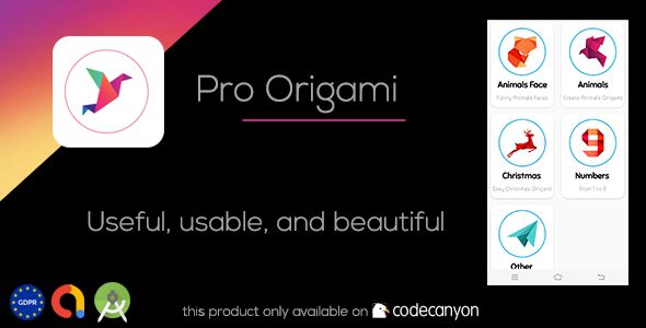 Pro Origami - Step By Step Instructions Template (Android Studio - GDPR ...