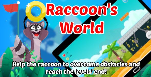 Raccoon's World | Platform Game | Unity Complete Project for Android and iOS