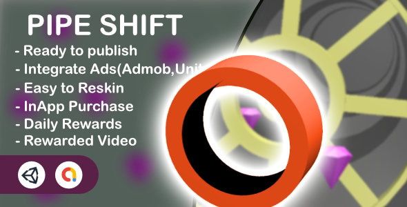 Pipe Shift - 3D Game(Unity Game+Admob+iOS+Android)
