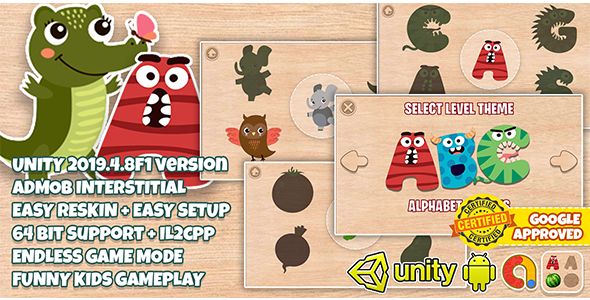 Wooden Puzzle Kids : Unity 2019 LTS + Admob Ads Ready + Easy Reskin 2 Wooden Puzzle Kids : Unity 2019 LTS + Admob Ads Ready + Easy Reskin