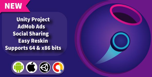 Hit The Hole 3D - Unity Game Template + Admob + Gdpr 2 Hit The Hole 3D - Unity Game Template + Admob + Gdpr