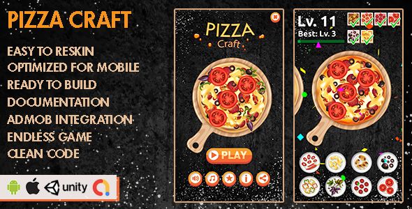 Pizza Craft - Unity Game - Android Hypercasual Game 2 Pizza Craft - Unity Game - Android Hypercasual Game