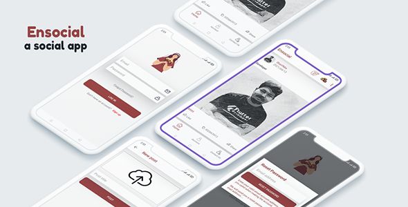 Ensocial - Firebase Social Applications, Social media app