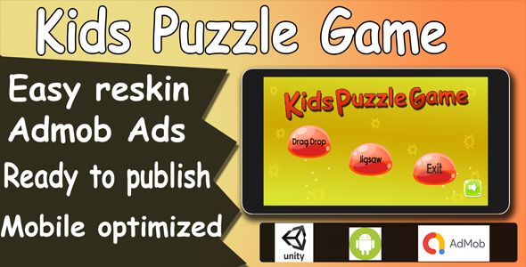 Kids Puzzle Game (Unity Game + Admob +Android) 2 Kids Puzzle Game (Unity Game + Admob +Android)