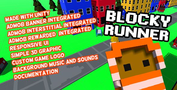 Blocky Runner - Android Game with AdMob 2 Blocky Runner - Android Game with AdMob