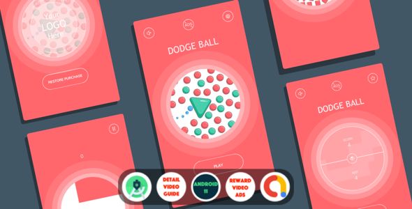 Dodge Ball - A Hypercasual Game with Admob Ads