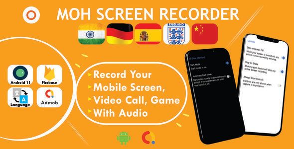 Moh Screen Recorder| Record games, phone Screen and Lot More