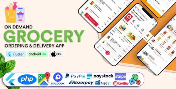 Grocery Vegetable Store Delivery Mobile App with Admin Panel – GoGrocer 1.8.1