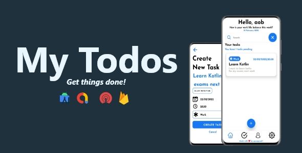My Todos - Task & Reminder Manager App | ADMOB, FIREBASE, ONESIGNAL