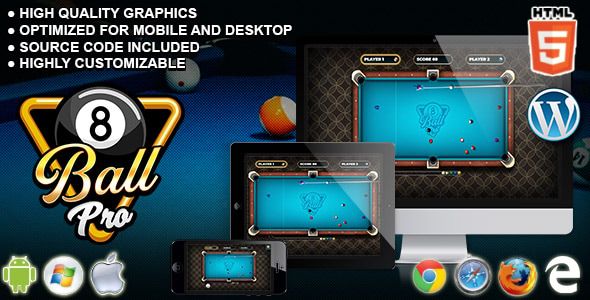 8 Ball Pro – HTML5 Sport Game