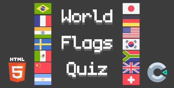 World Flags Quiz – HTML5 Game (Construct 3)